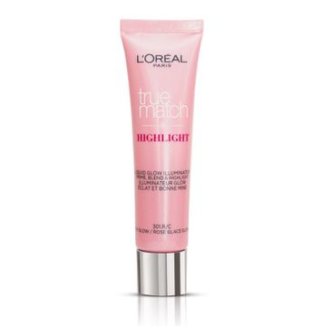 L'Oreal Paris True Match Highlight rozświetlacz w płynie do twarzy 301.R/C Icy Glow Rose (30 ml)