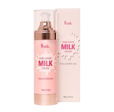 Prreti Pure White Milk Cream – rozjaśniający krem do twarzy z proteinami mleka (145 g)