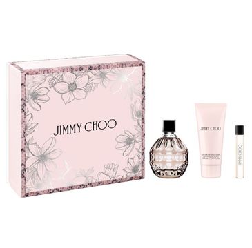 Jimmy Choo – zestaw woda perfumowana spray 100ml + balsam do ciała 100ml + miniatura wody perfumowanej 7.5ml (1 szt.)