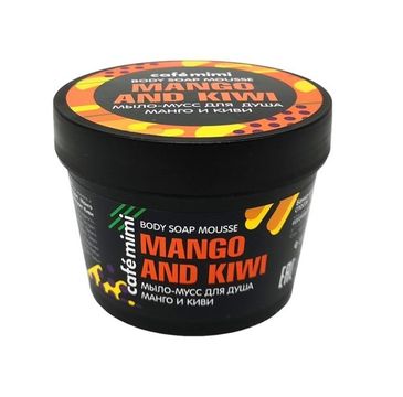 Cafe Mimi Body Soap Mousse mydło-mus do ciała Mango i Kiwi (110 ml)