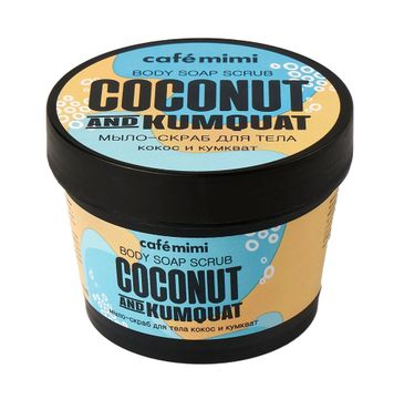 Cafe Mimi Body Soap Scrub mydło-scrub do ciała Kokos i Kumkwat (110 ml)