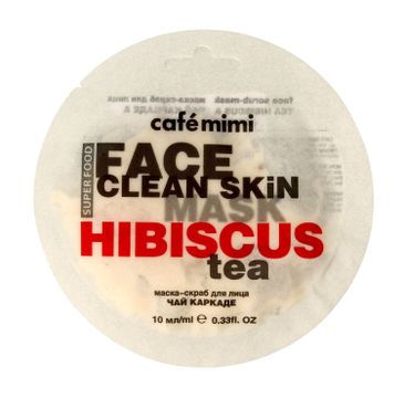 Cafe Mimi Maseczka-scrub do twarzy Hibiskus i Jaśmin (10 ml)