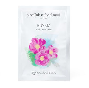 Calluna Medica maseczka (Russia Anti-Age Biocellulose Facial Mask przeciwstarzeniowa maseczka w płachcie z biocelulozy 12 ml)