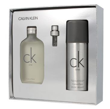 Calvin Klein CK One zestaw prezentowy woda toaletowa 100 ml + dezodorant 150 ml