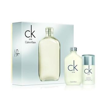 Calvin Klein CK One zestaw woda toaletowa spray 100ml + perfumowany dezodorant sztyft 75ml