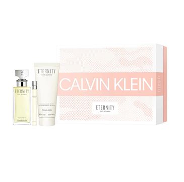 Calvin Klein – Eternity For Women zestaw woda perfumowana spray 100ml + balsam do ciała 200ml + miniatura wody perfumowanej spray 10ml (1 szt.)