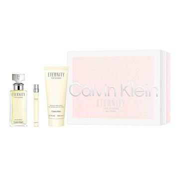 Calvin Klein Eternity For Women zestaw woda perfumowana spray 100ml + woda perfumowana spray 100ml + balsam do ciała 200ml (1 szt.)