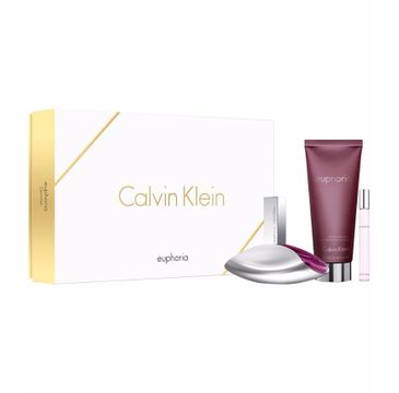 Calvin Klein Euphoria Woman zestaw woda perfumowana spray 100ml + perfumowany balsam do ciała 200ml + miniatura wody perfumowanej 10ml