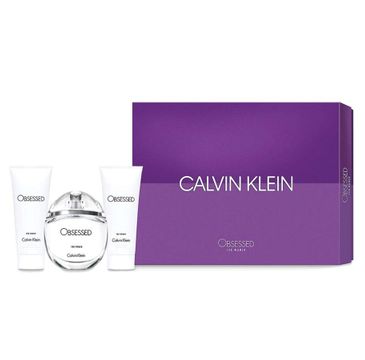Calvin Klein Obsessed Woman zestaw prezentowy woda perfumowana spray 100 ml + balsam do ciała 100 ml + żel pod prysznic 100 ml
