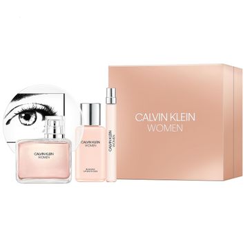 Calvin Klein Women zestaw woda perfumowana spray 100ml + woda perfumowana spray 10ml + balsam do ciała 100ml