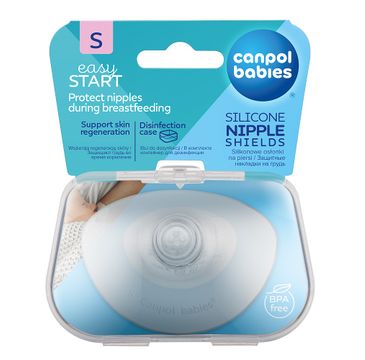 Canpol Babies EasyStart silikonowe osłonki piersi S 2szt