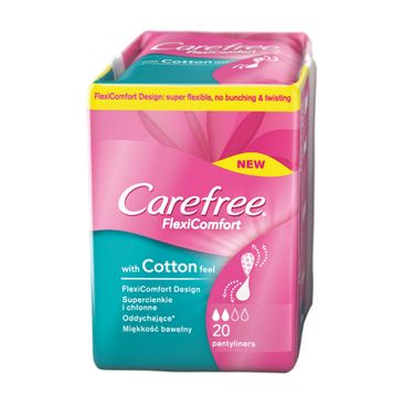 Carefree Flexi Comfort Cotton Feel wkładki higieniczne 1 op.- 20 szt.