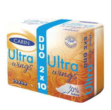 Carin Ultra Wings podpaski higieniczne duo pack 2x10szt
