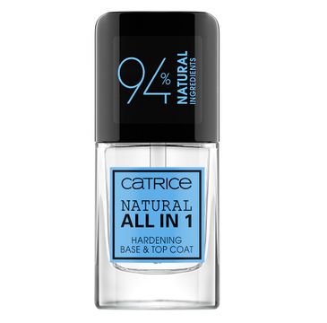 Catrice Natural All In 1 Hardening Base & Top Coat wzmacniająca baza i top do paznokci (10.5 ml)