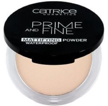 Catrice Prime And Fine Mattifying Powder Waterproof wodoodporny puder w kompakcie 010 Transculent (9 g)