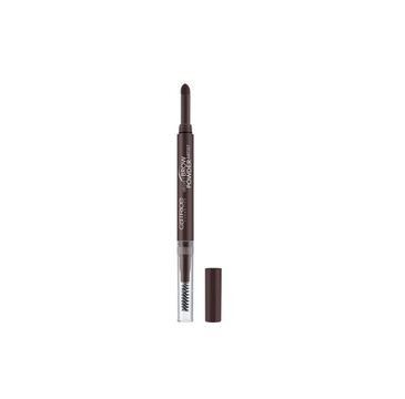 Catrice Velvet Brow Powder Artist cień do brwi ze szczoteczką 030 Dark Brow(n) Is The New Black (0.45 g)