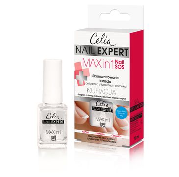 Celia Nail Expert Skoncentrowana kuracja do paznokci Max in 1 Nail SOS 10ml