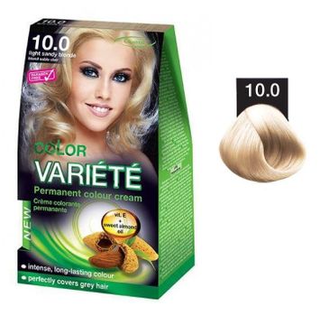 Chantal Variete Color Permanent Color Cream farba trwale koloryzująca 10.0 Jasny Piaskowy Blond 50g