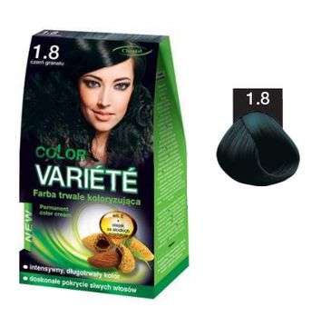 Chantal Variete Color Permanent Color Cream farba trwale koloryzująca 1.8 Czerń Granatu 50g