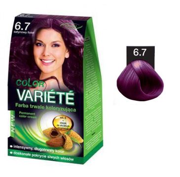 Chantal Variete Color Permanent Color Cream farba trwale koloryzująca 6.7 Satynowy Fiolet 50g