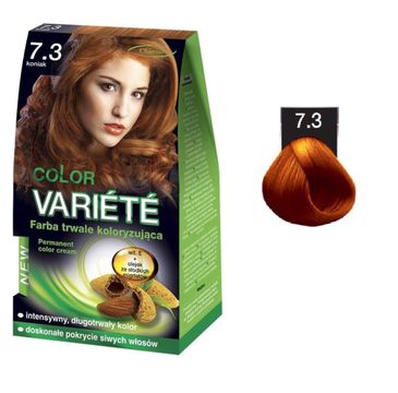 Chantal Variete Color Permanent Color Cream farba trwale koloryzująca 7.3 Koniak 50g