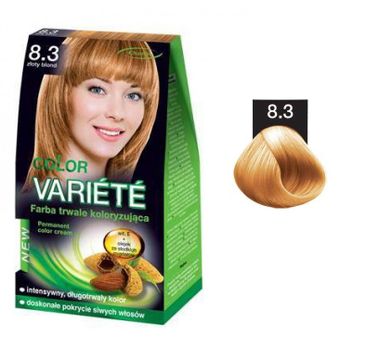 Chantal Variete Color Permanent Color Cream farba trwale koloryzująca 8.3 Złoty Blond 50g