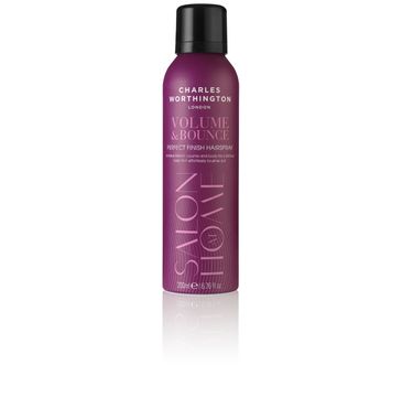 Charles Worthington Salon At Home Volume & Bounce Perfect Finish Hairspray lakier do włosów nadający objętość i blask 200ml