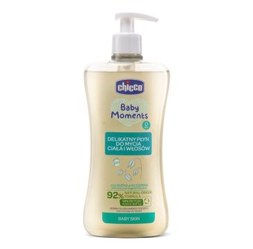 Chicco Baby Moments delikatny płyn do mycia ciała i włosów 0m+ 500ml