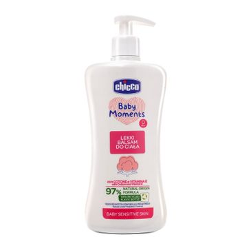 Chicco Baby Moments lekki balsam do ciała 0m+ (500 ml)