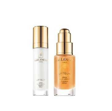 Chlorys Lifteor Beauty Ritual Global Anti-Aging zestaw rozświetlający krem do twarzy 12ml + rozświetlające serum do twarzy 10ml