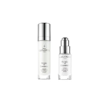 Chlorys – Rose De Diamant Beauty Ritual Whitening & Regenerating zestaw rozświetlające serum do twarzy 10ml + rozświetlająca emulsja do twarzy 12 ml (1 szt.)