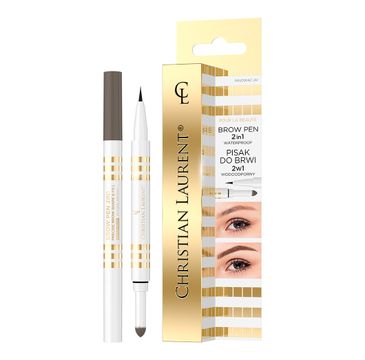 Christian Laurent Brow Pen 2in1 wodoodporny pisak do brwi 2w1 01 Cool Brown (6 ml)