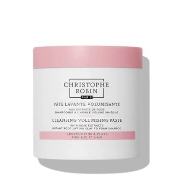 Christophe Robin Cleansing Volumizing Paste With Rose Extracts oczyszczający szampon w formie pasty unoszący włosy u nasady 250ml
