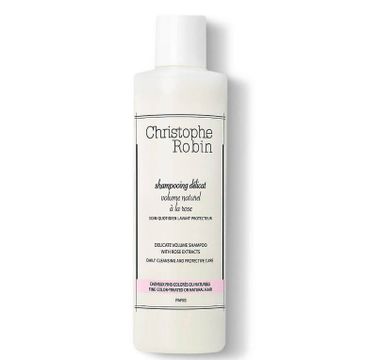 Christophe Robin Delicate Volumizing Shampoo With Rose Extracts codzienny szampon dodający objętości włosom cienkim (250 ml)