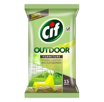 Cif Outdoor Furniture chusteczki do czyszczenia mebli ogrodowych i balkonowych 15szt