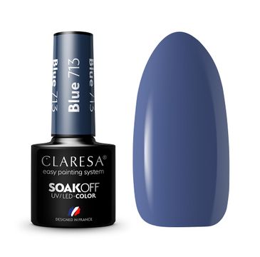 Claresa Soak Off UV/LED Blue lakier hybrydowy 713 (5 g)