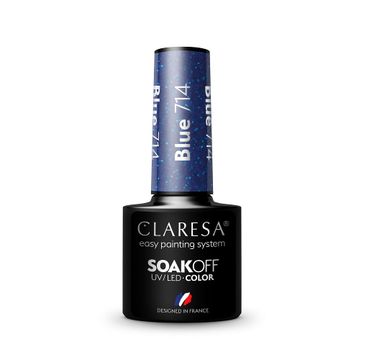 Claresa Soak Off UV/LED Blue lakier hybrydowy 714 (5 g)