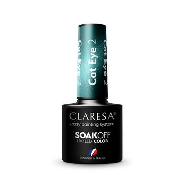 Claresa Soak Off UV/LED Cat Eye lakier hybrydowy 2 (5 g)