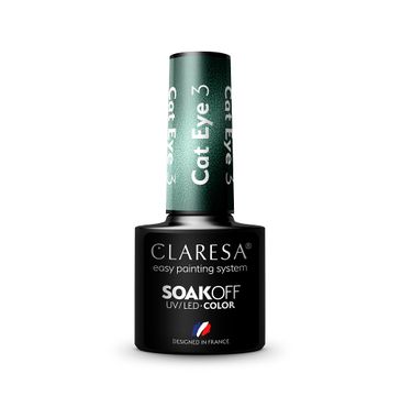 Claresa Soak Off UV/LED Cat Eye lakier hybrydowy 3 (5 g)