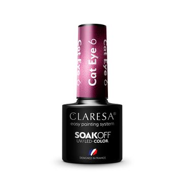 Claresa Soak Off UV/LED Cat Eye lakier hybrydowy 6 (5 g)