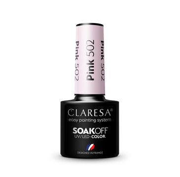 Claresa Soak Off UV/LED Pink lakier hybrydowy 502 (5 g)