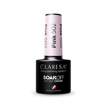 Claresa Soak Off UV/LED Pink lakier hybrydowy 502 (5 g)