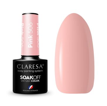 Claresa Soak Off UV/LED Pink lakier hybrydowy 506 (5 g)