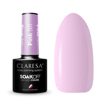 Claresa Soak Off UV/LED Pink lakier hybrydowy 511 (5 g)
