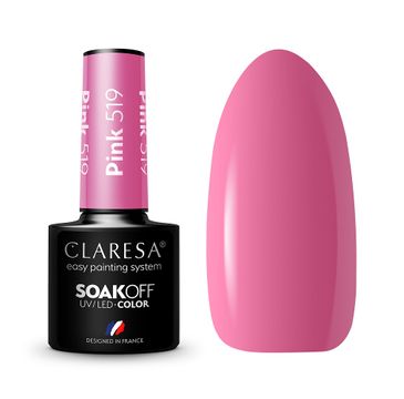 Claresa Soak Off UV/LED Pink lakier hybrydowy 519 (5 g)