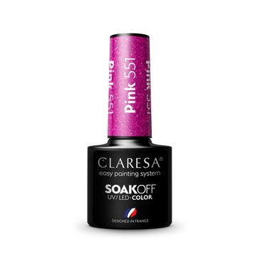 Claresa Soak Off UV/LED Pink lakier hybrydowy 551 (5 g)