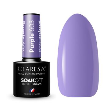 Claresa Soak Off UV/LED Purple lakier hybrydowy 603 (5 g)