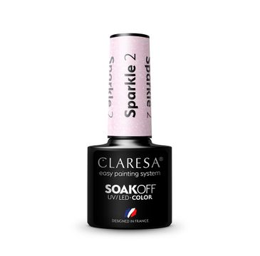 Claresa Soak Off UV/LED Sparkle lakier hybrydowy 2 (5 g)