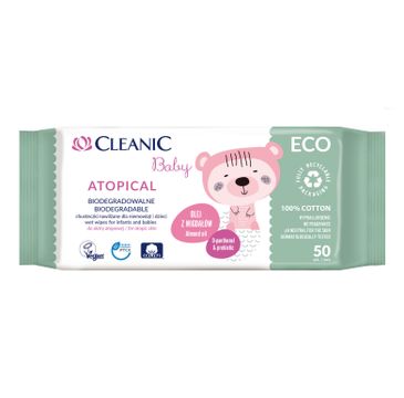 Cleanic Baby ECO Atopical chusteczki dla niemowląt i dzieci (50 szt.)