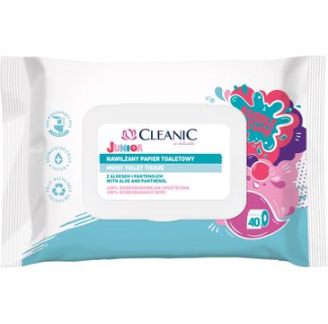 Cleanic – Junior Nawilżany papier toaletowy (40 szt.)